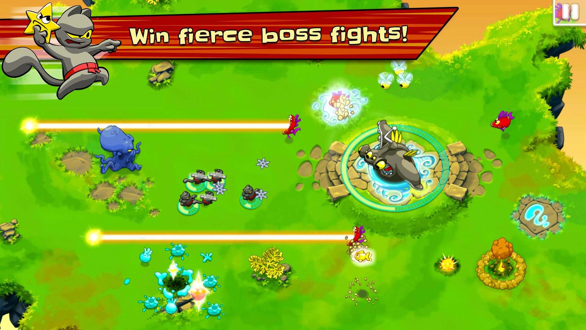 اسکرین شات 3 بازی Ninja Hero Cats