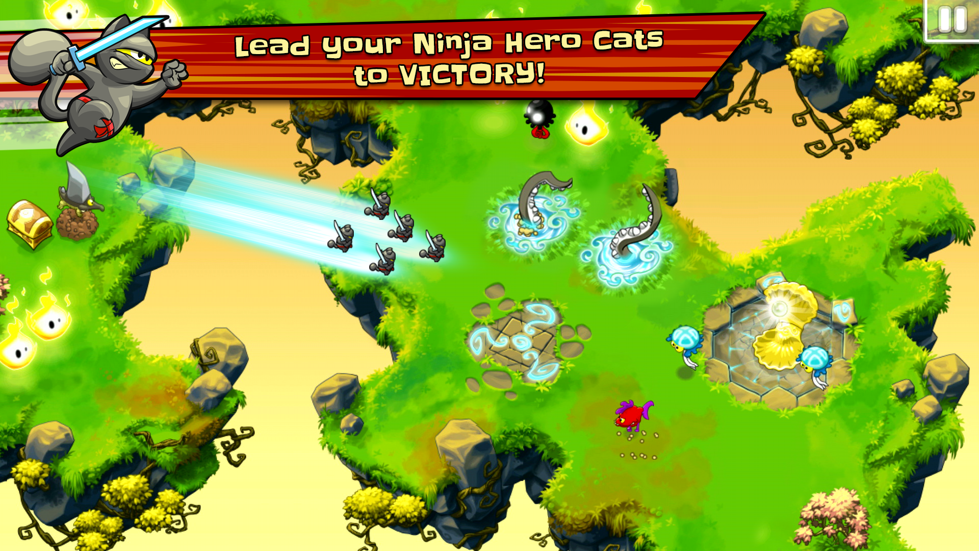 اسکرین شات 1 بازی Ninja Hero Cats