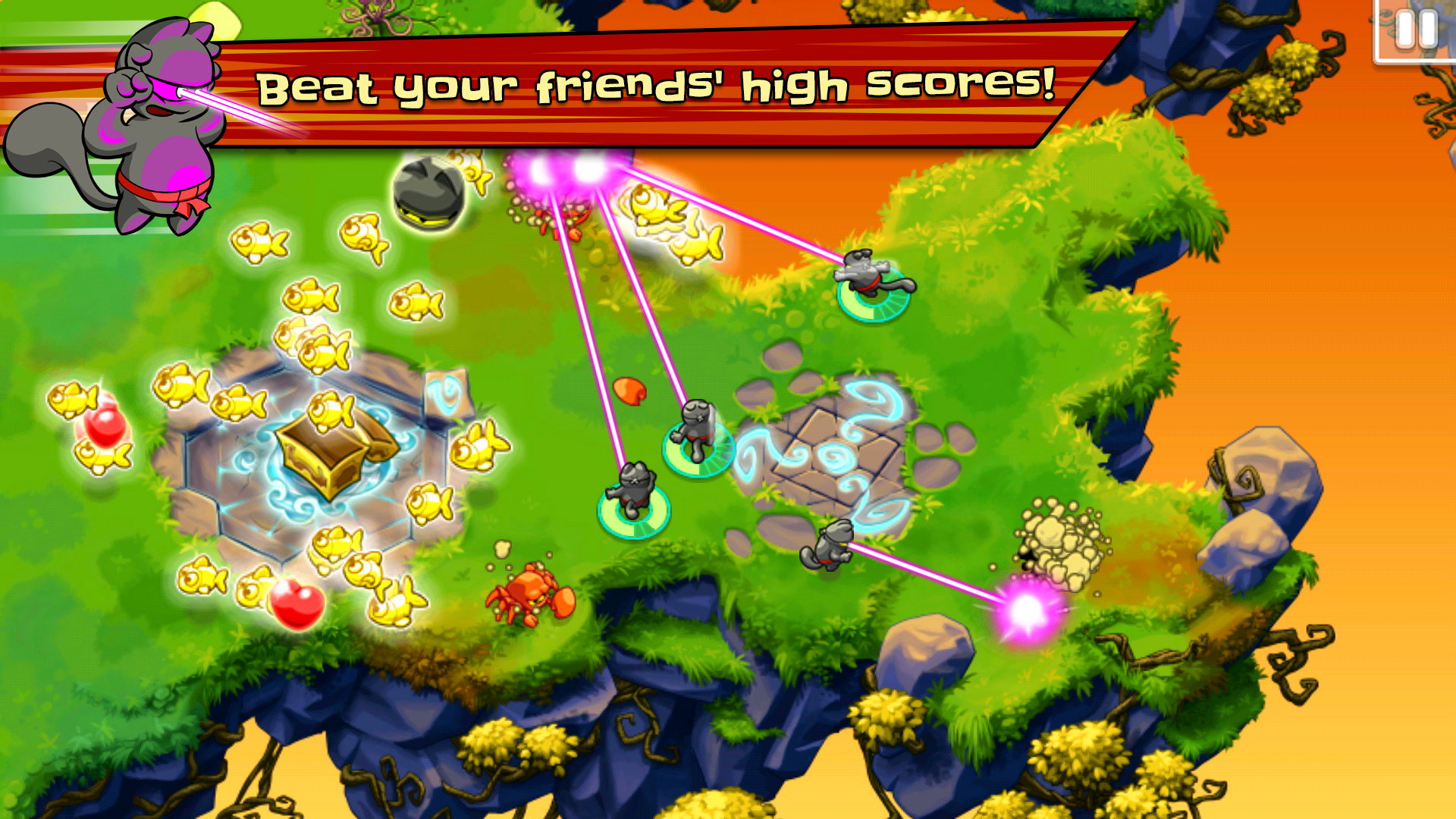 اسکرین شات 4 بازی Ninja Hero Cats