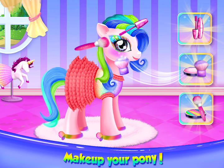 اسکرین شات 3 بازی Princess Pony Beauty Makeover: Unicorn Salon
