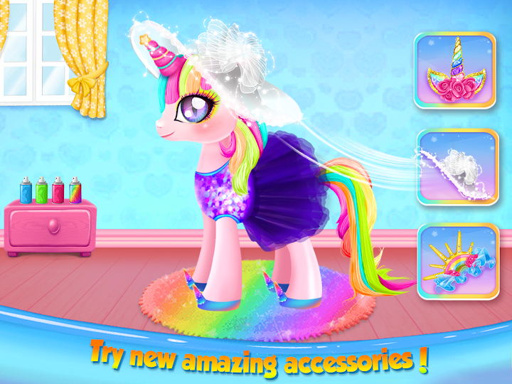 اسکرین شات 2 بازی Princess Pony Beauty Makeover: Unicorn Salon