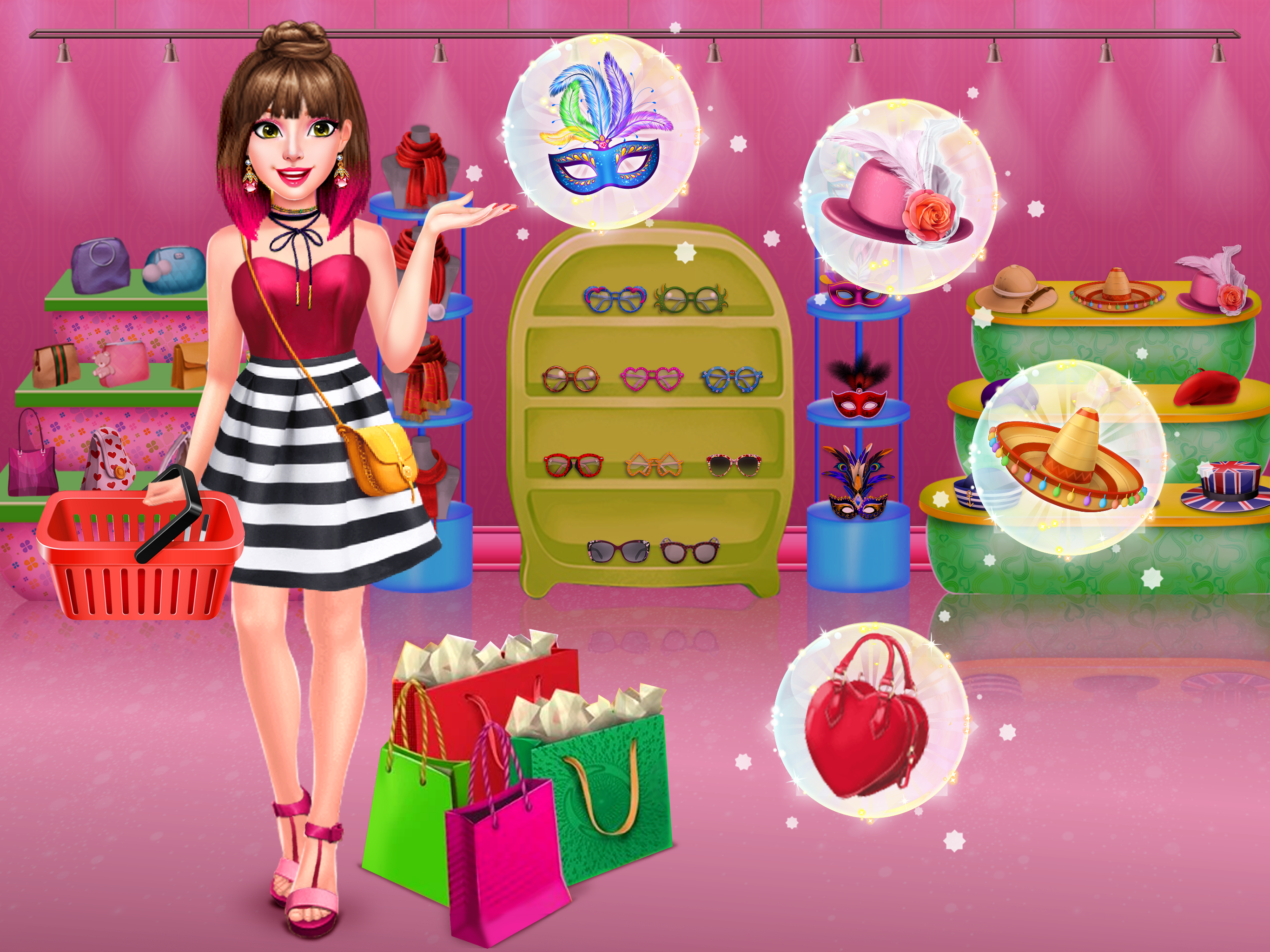اسکرین شات 1 برنامه Rich Shopping Mall Girl Games