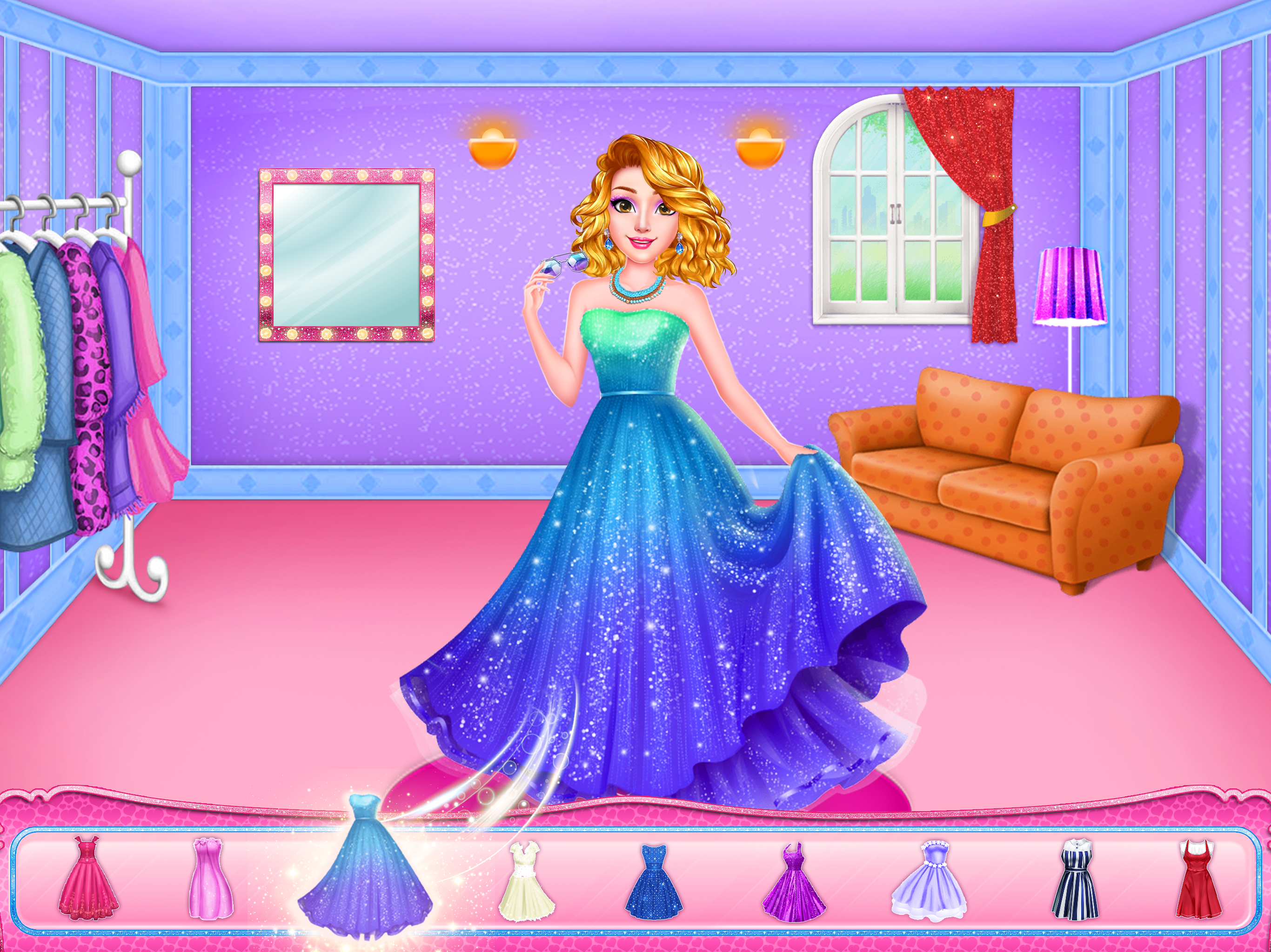 اسکرین شات 6 برنامه Rich Shopping Mall Girl Games