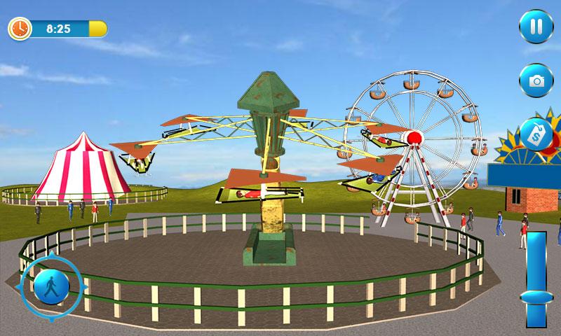 اسکرین شات 2 بازی Theme Park Fun Swings Ride