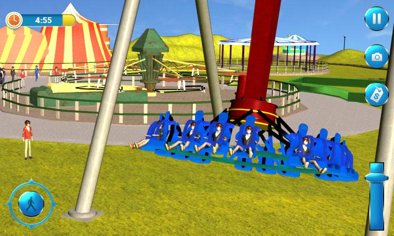 اسکرین شات 5 بازی Theme Park Fun Swings Ride