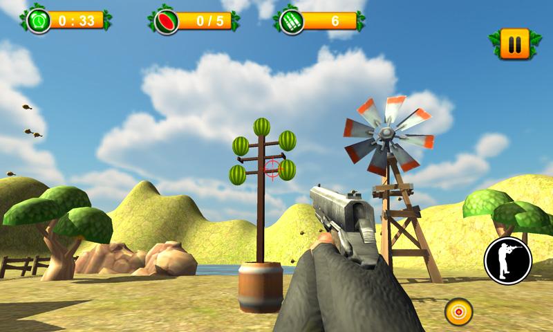 اسکرین شات 3 بازی Shoot The Watermelon