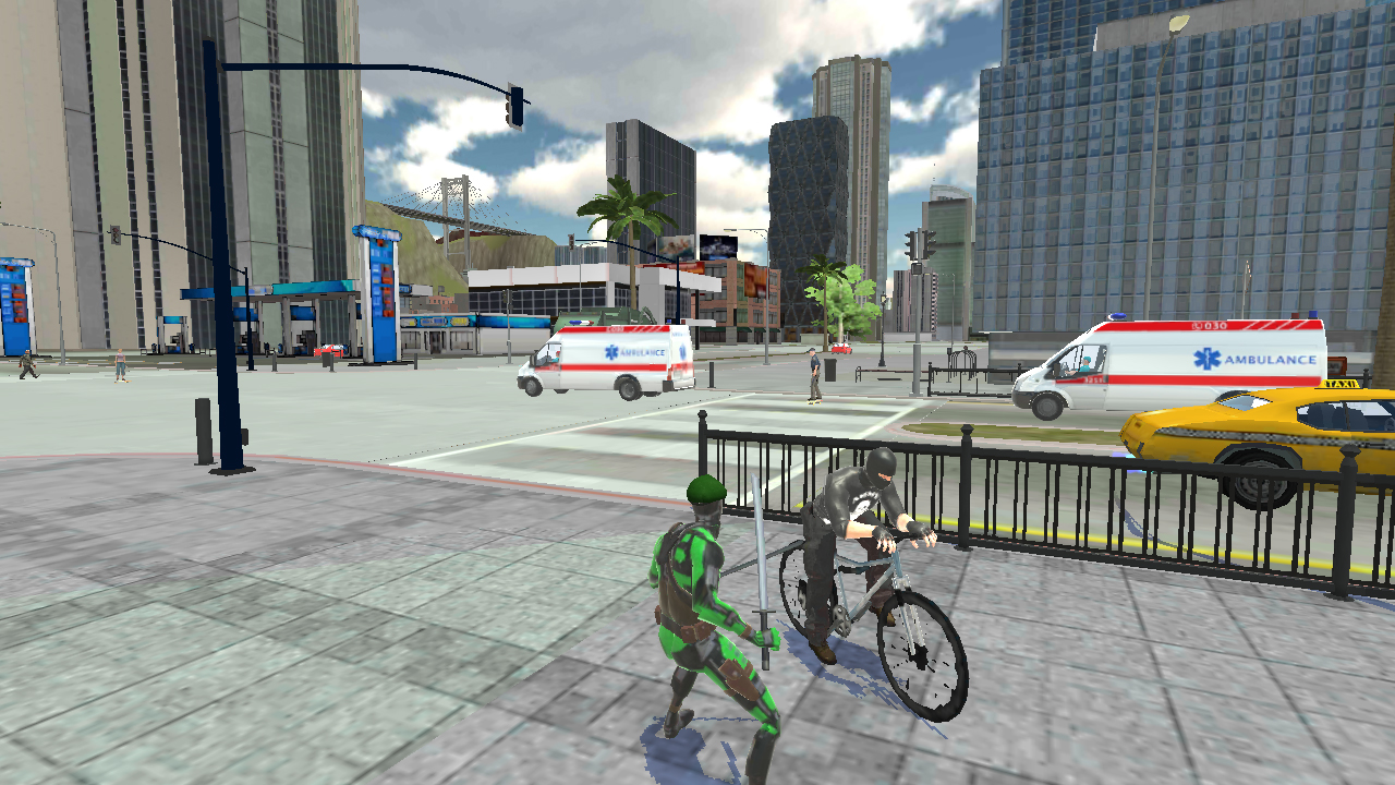 اسکرین شات 3 بازی Green Rope Hero: Vegas City