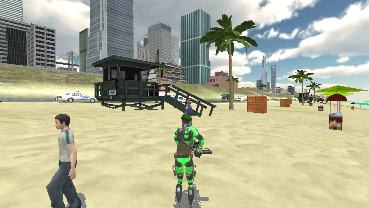 اسکرین شات 6 بازی Green Rope Hero: Vegas City