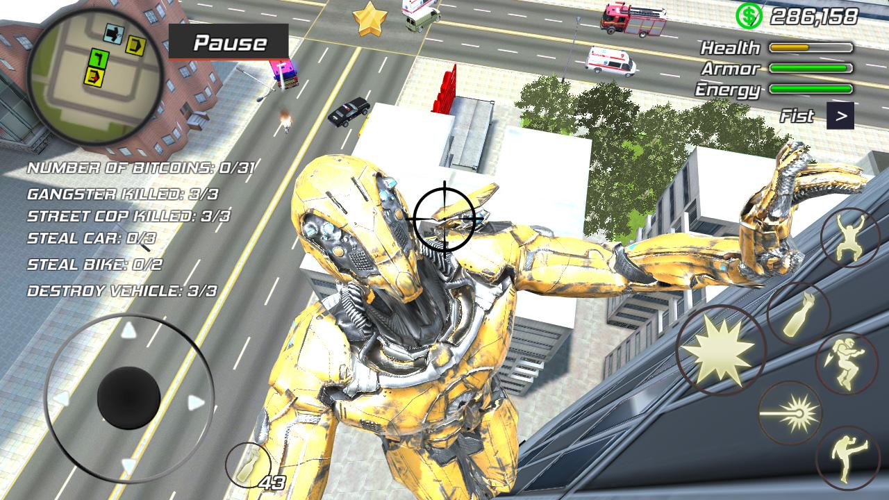 اسکرین شات 5 بازی Super Crime Iron Hero Robot