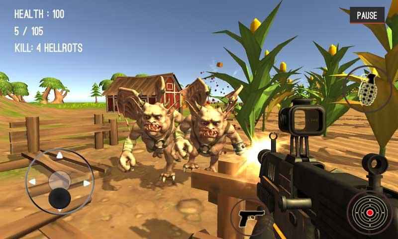 اسکرین شات 2 بازی Monster Killing City Shooting