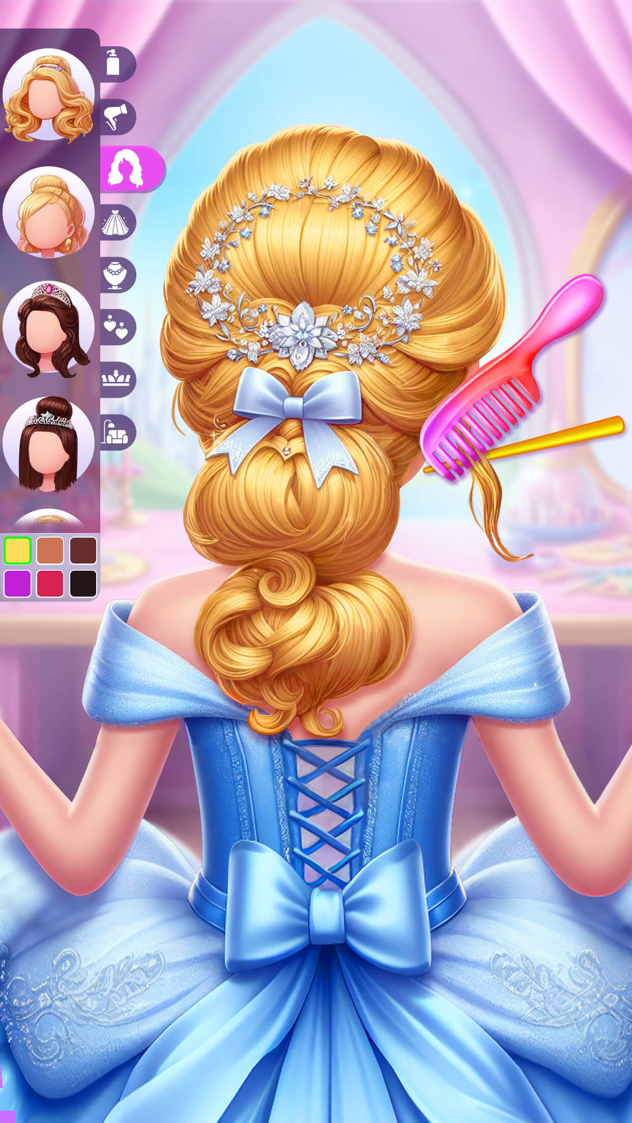 اسکرین شات بازی Princess Wedding Hair Salon 6