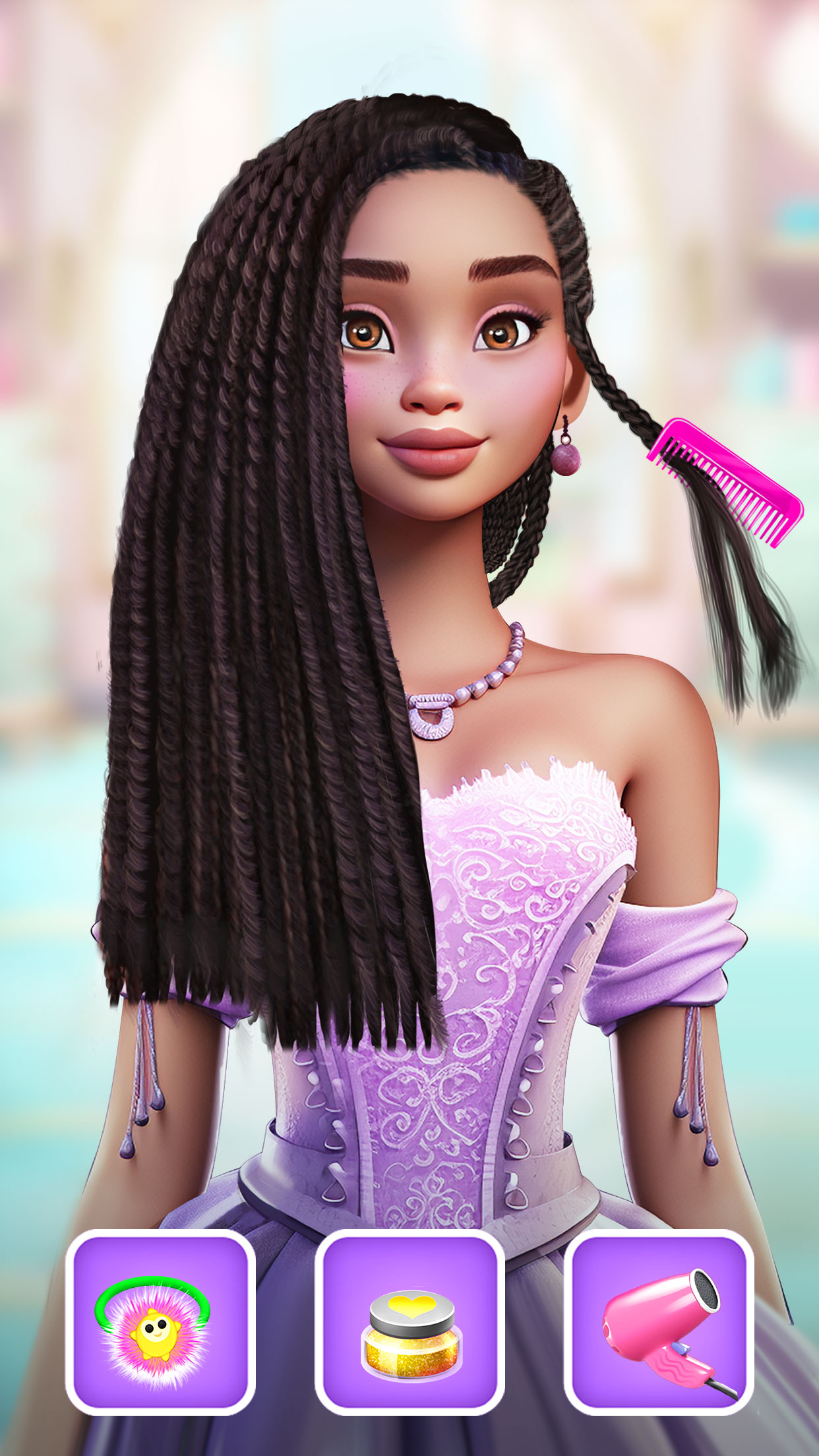 اسکرین شات بازی Princess Wedding Hair Salon 3
