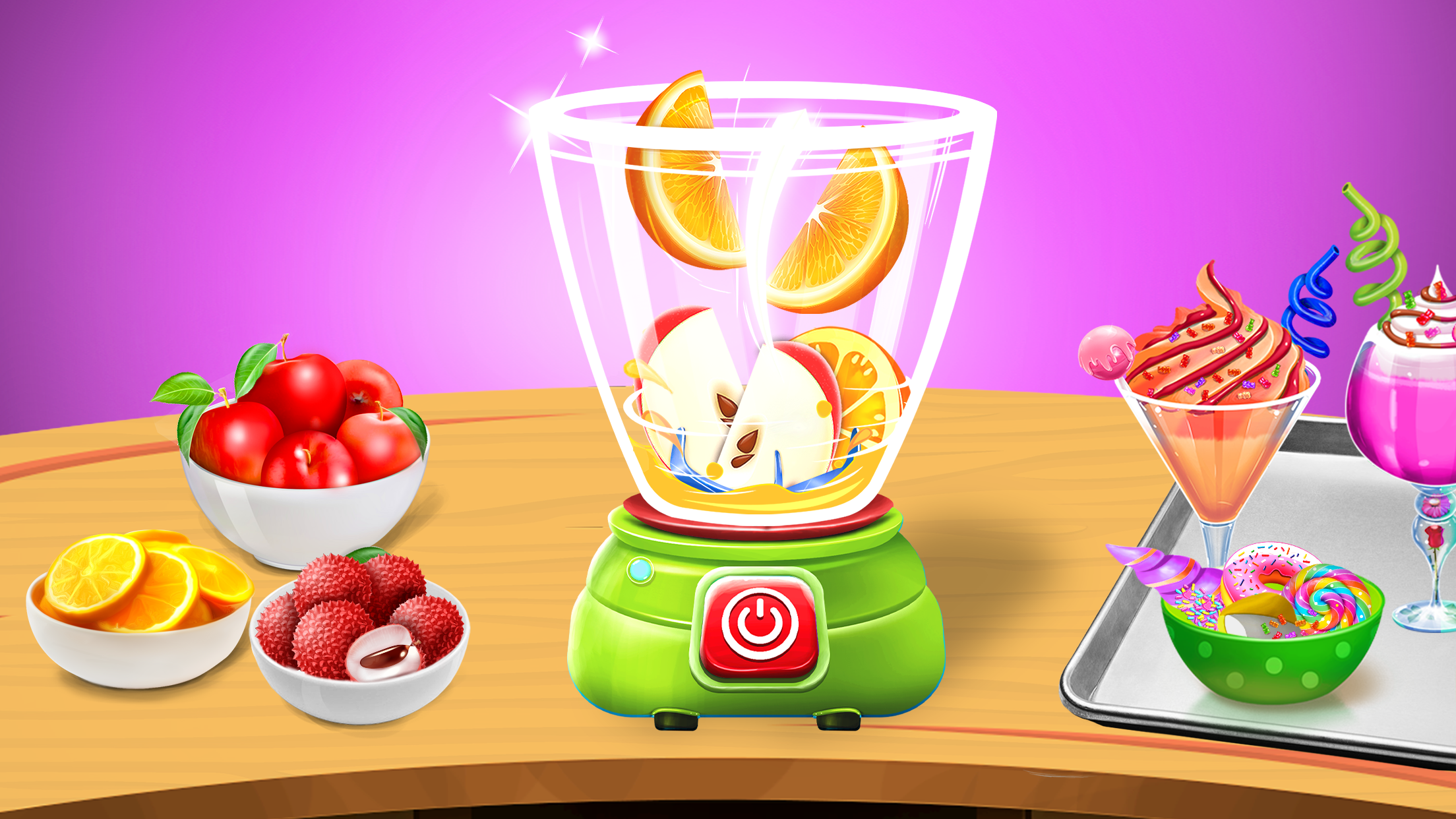 اسکرین شات 3 بازی Fruit Blender 3D: Juice Games