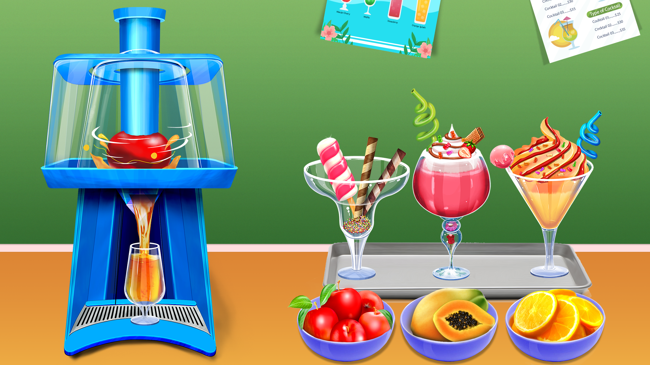 اسکرین شات 2 بازی Fruit Blender 3D: Juice Games