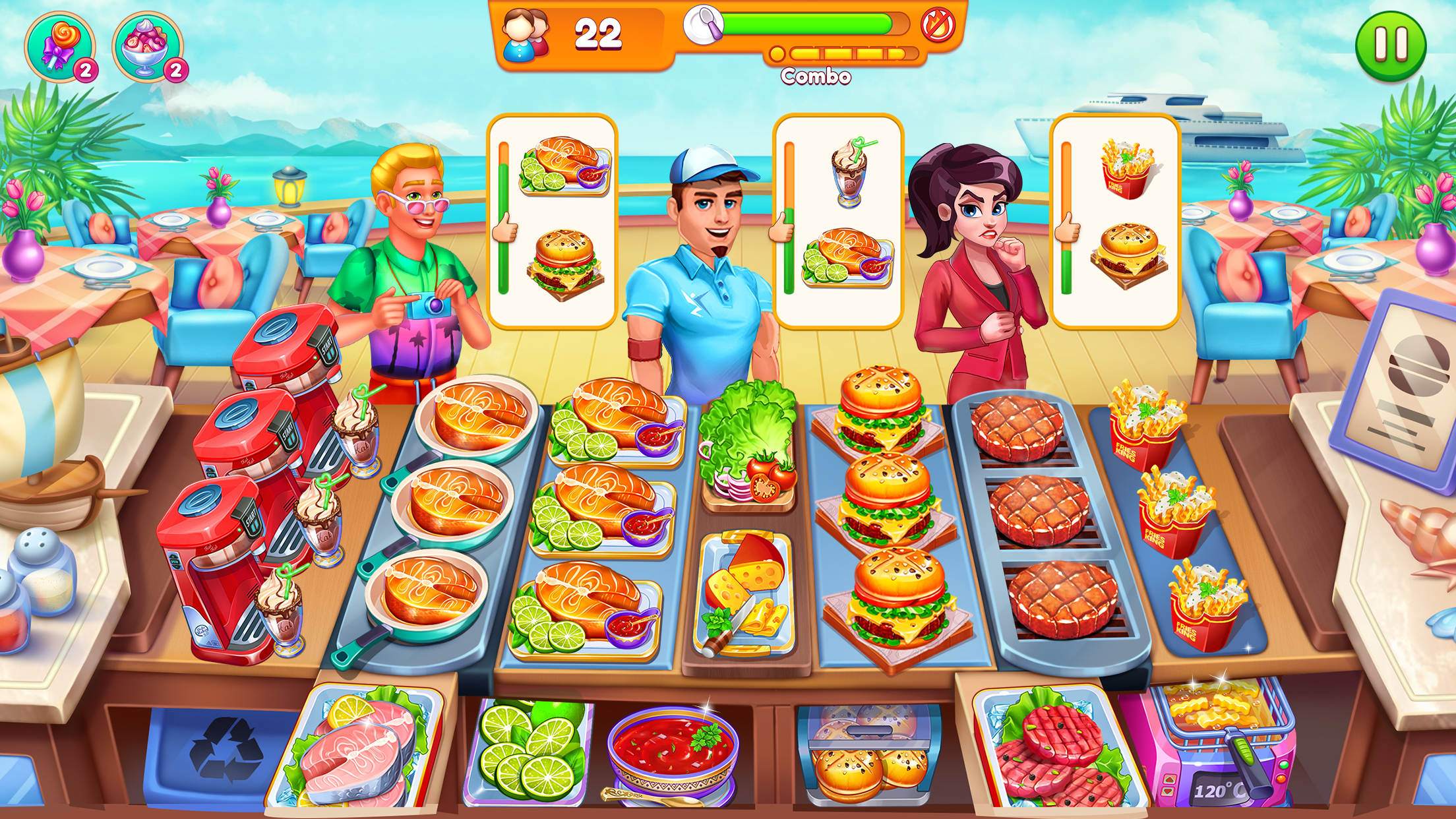 اسکرین شات 6 بازی Cooking Restaurant Food Games