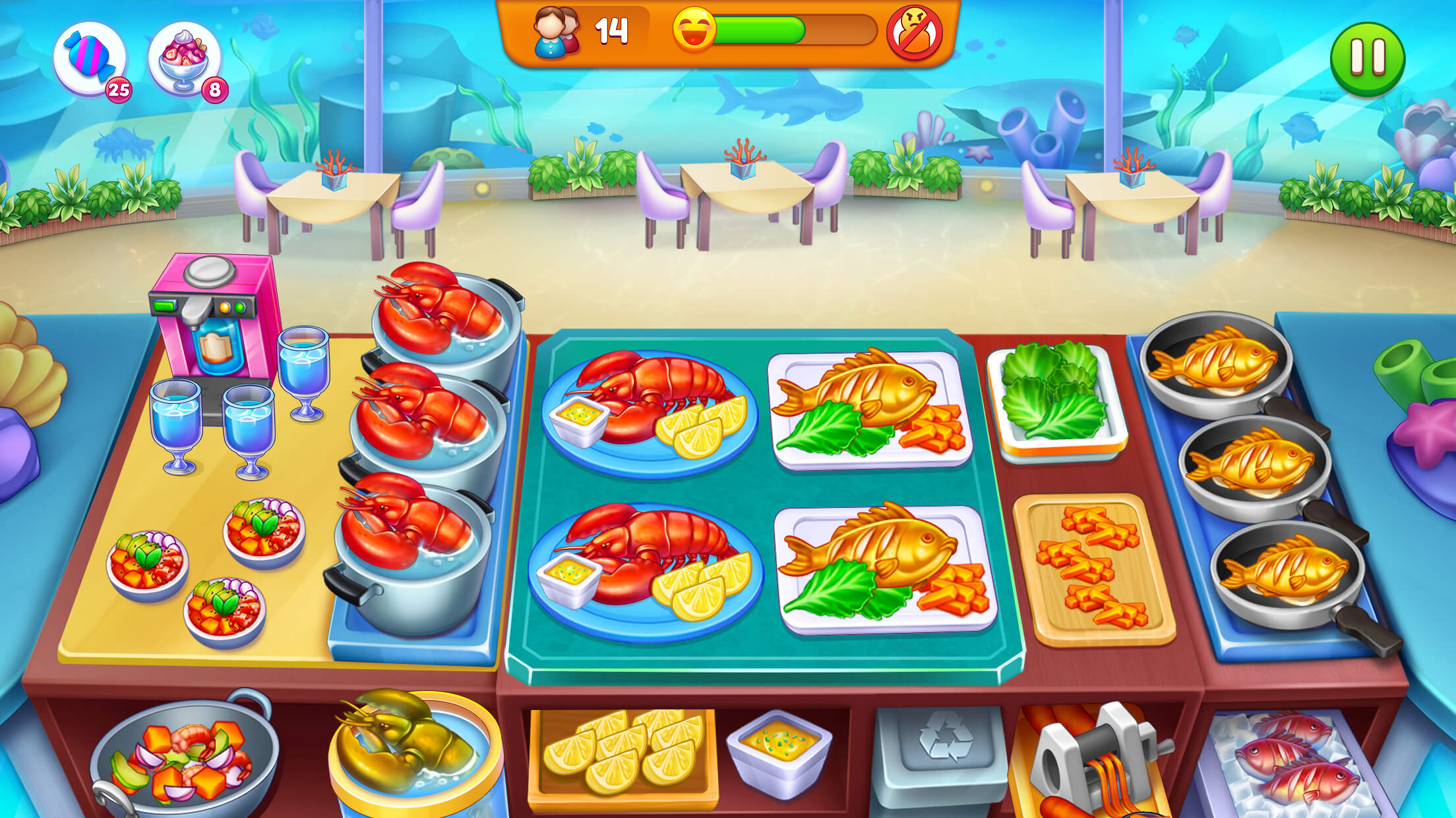 اسکرین شات 4 بازی Cooking Restaurant Food Games
