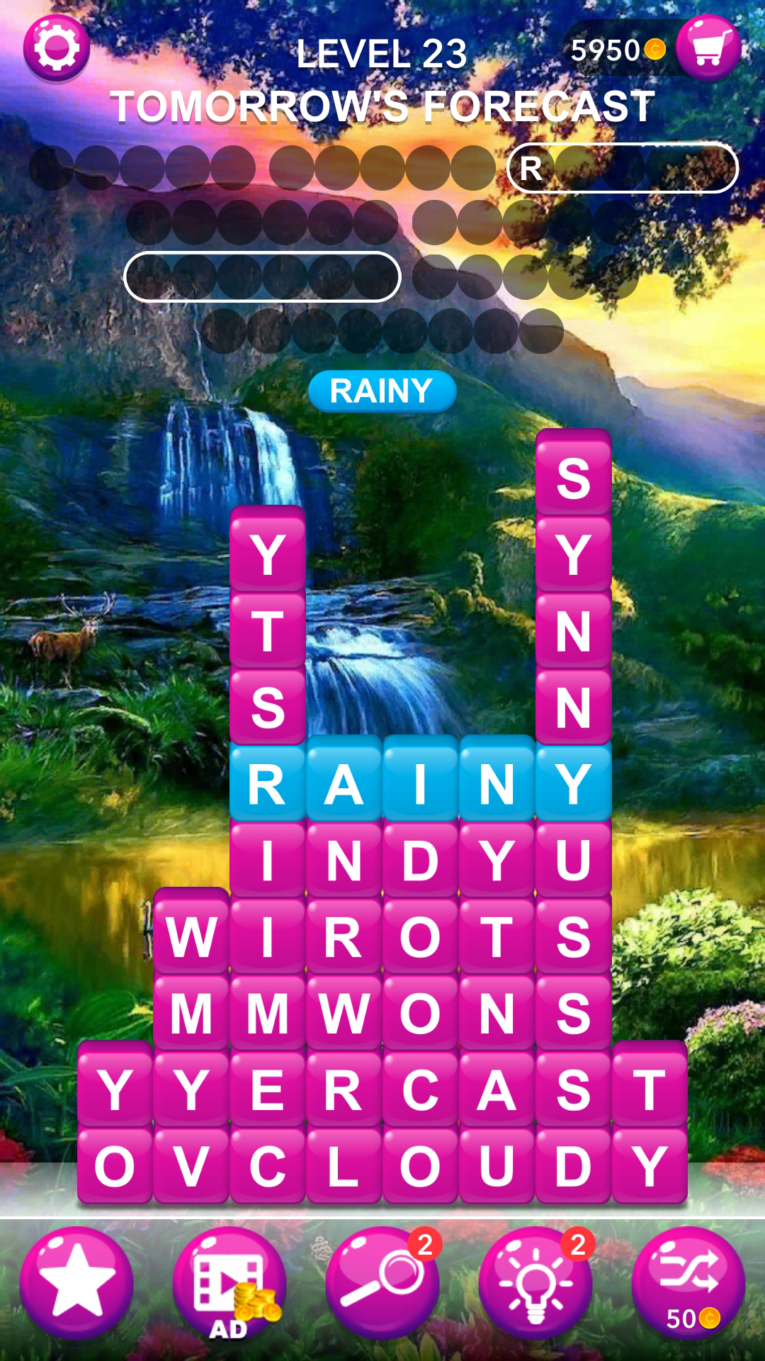 اسکرین شات 3 بازی Word Tiles :Hidden Word Search
