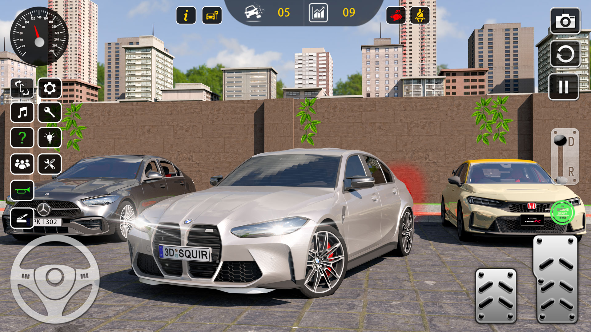 اسکرین شات 3 بازی Super Car Parking 3d Games