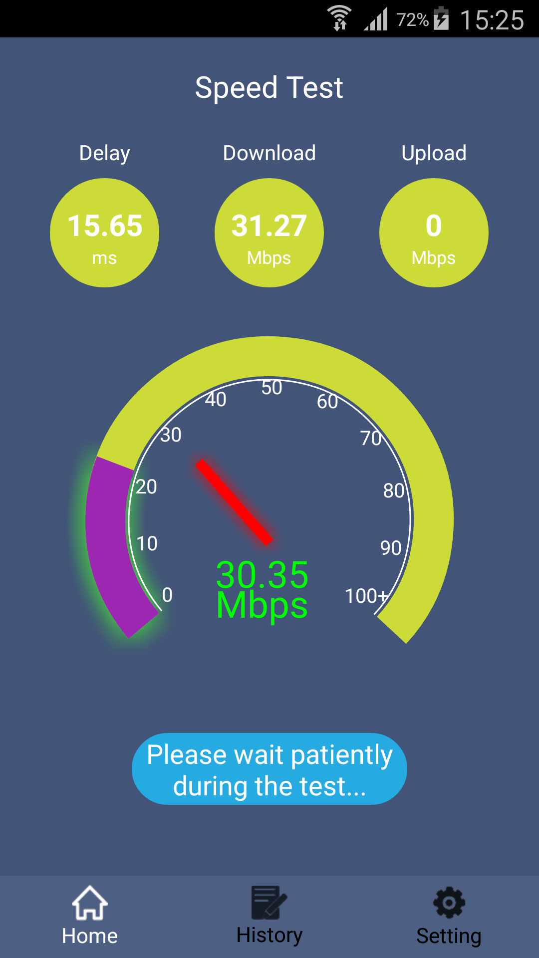 اسکرین شات 1 برنامه SpeedTest |  Speed Test