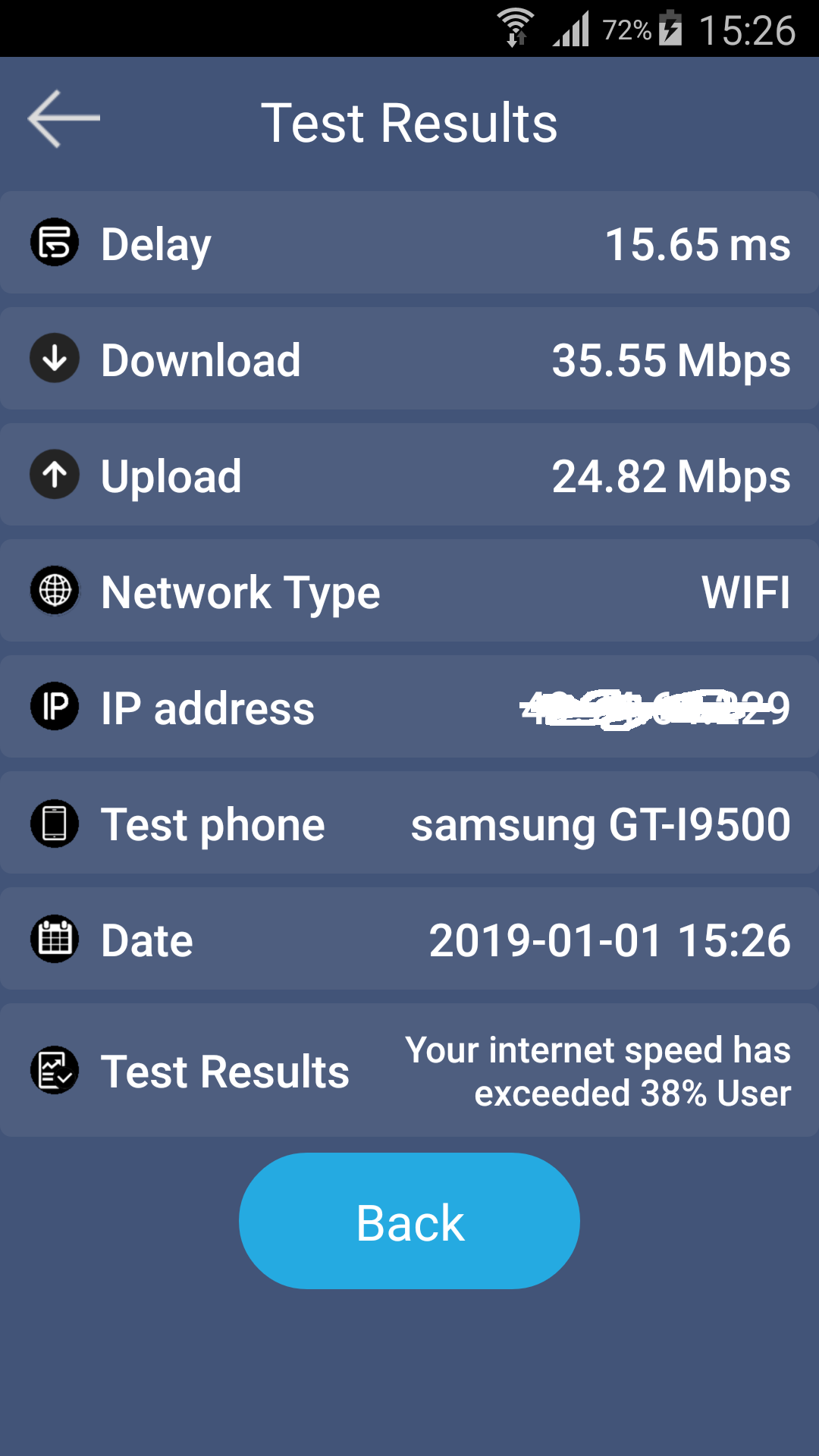 اسکرین شات 2 برنامه SpeedTest |  Speed Test