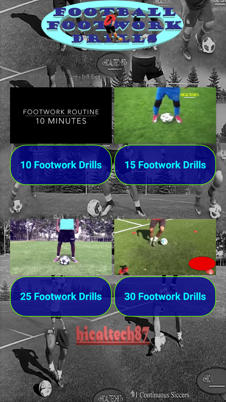 اسکرین شات 1 برنامه Soccer Footwork Drills
