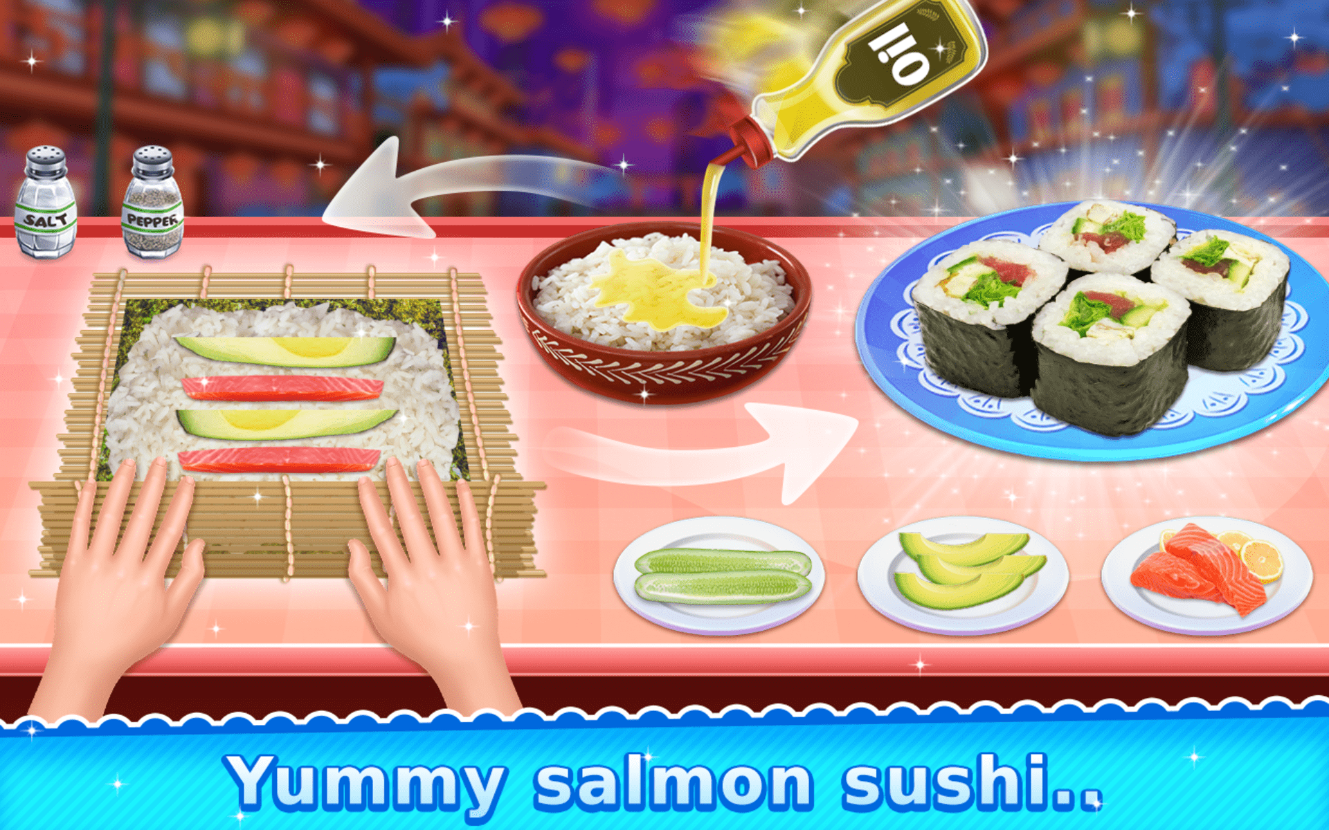 اسکرین شات 3 بازی Japanese Food Chef's Challenge