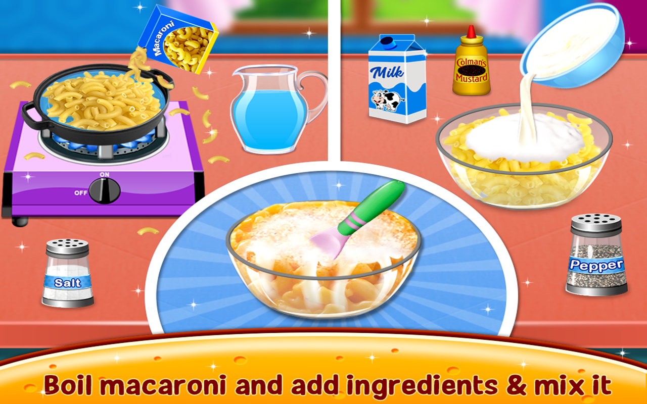اسکرین شات 2 بازی Mac and Cheese Maker Game
