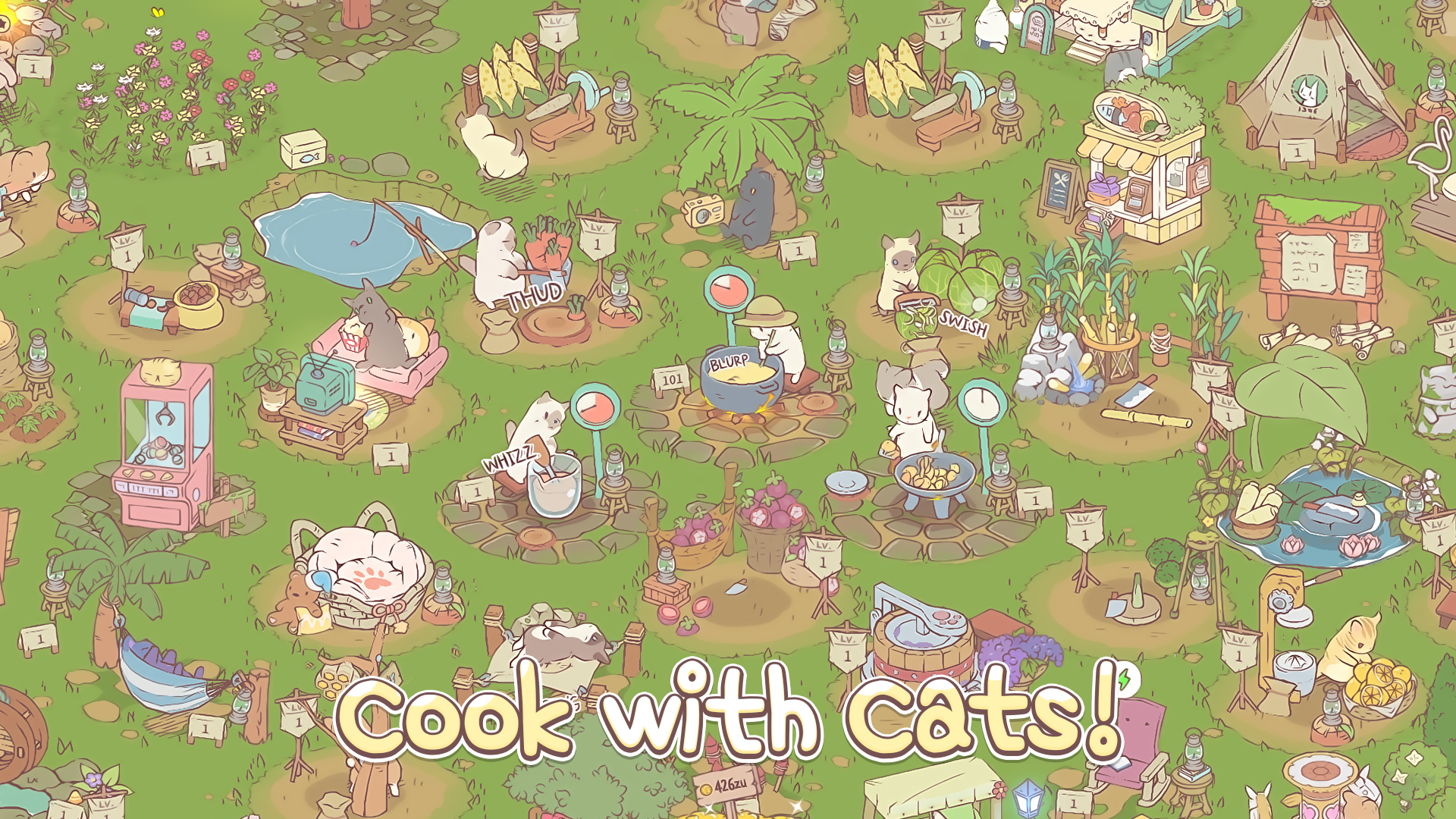 اسکرین شات 1 بازی Cats & Soup: Cute Cat Game