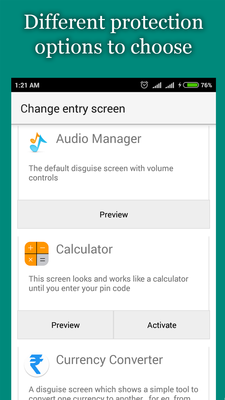 اسکرین شات 5 برنامه Hide Photos, Video and App Loc
