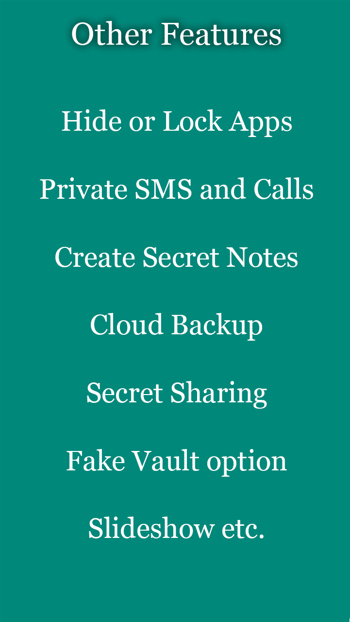 اسکرین شات 6 برنامه Hide Photos, Video and App Loc