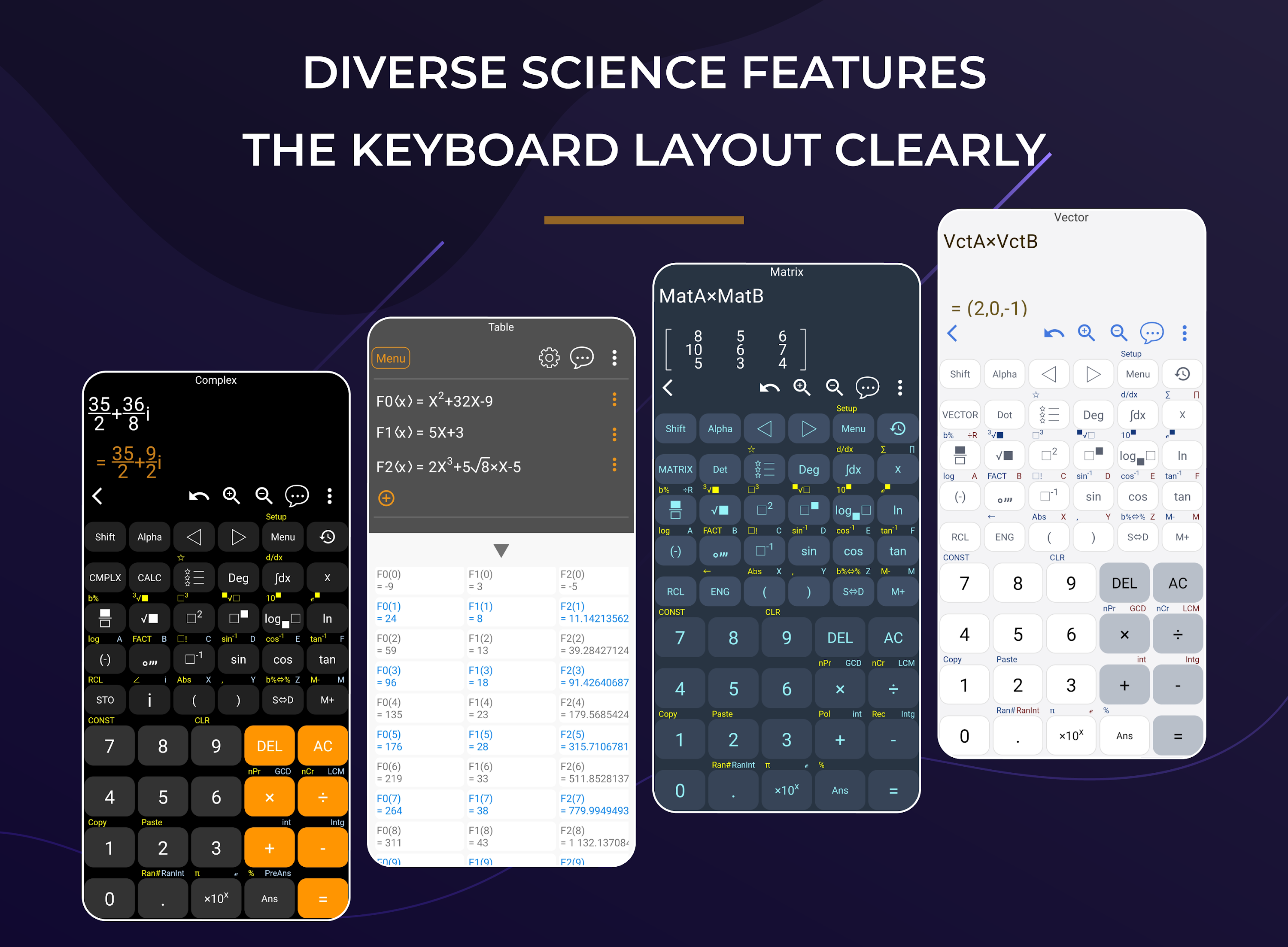 اسکرین شات 5 برنامه Scientific Calculator He-580
