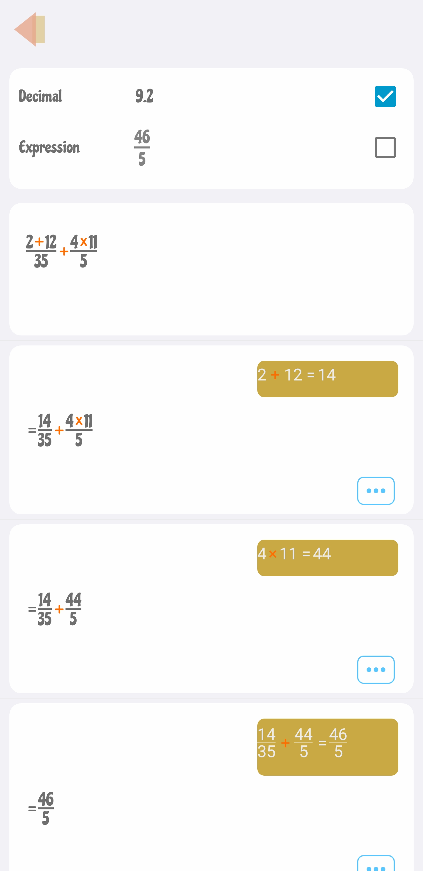 اسکرین شات 4 برنامه Calculator For Kids