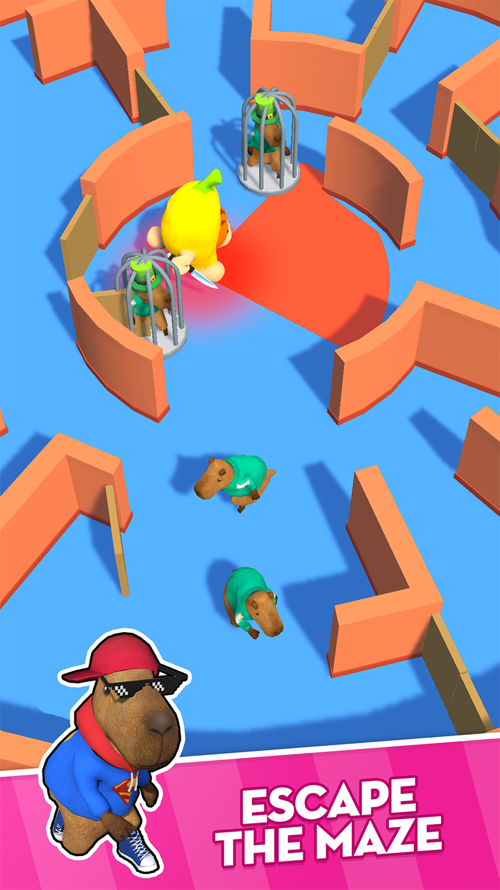 اسکرین شات 5 بازی Capybara Run: 456 Rat Survival