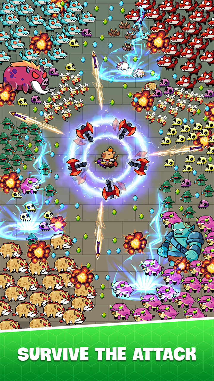 اسکرین شات 3 بازی Capybara.io: Battle Survivor