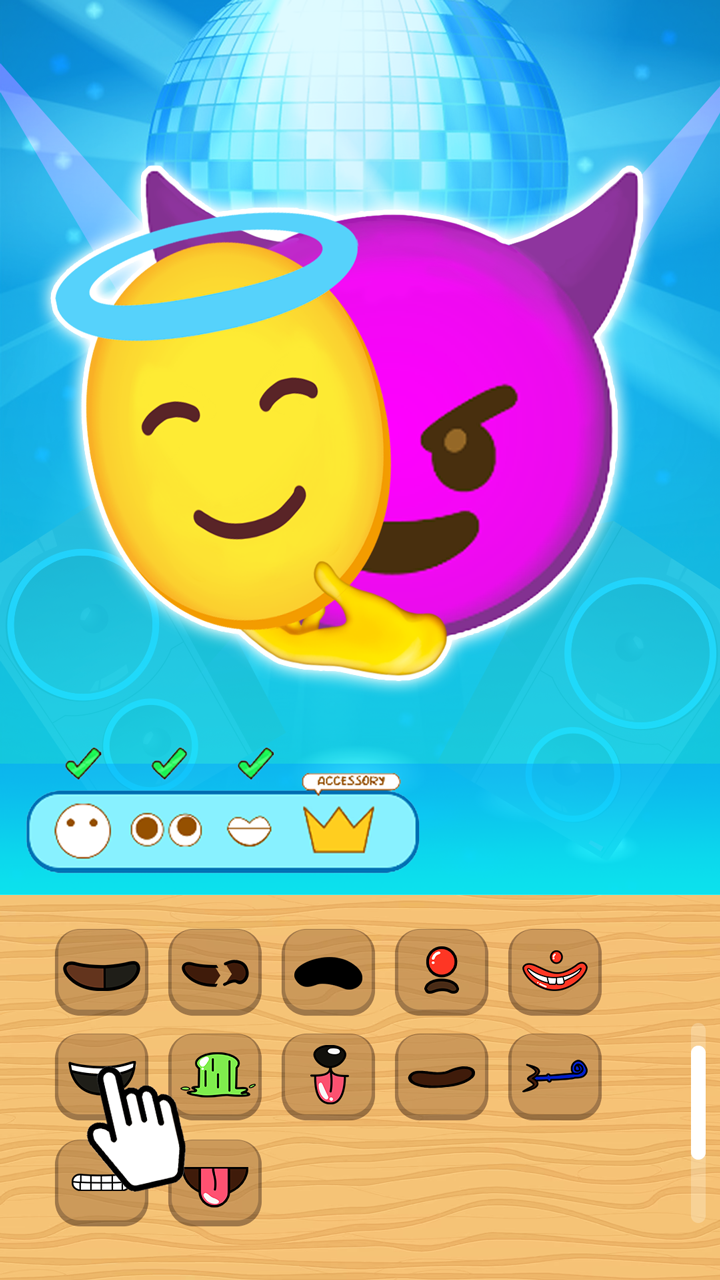 اسکرین شات 1 بازی Emoji DIY Mixer
