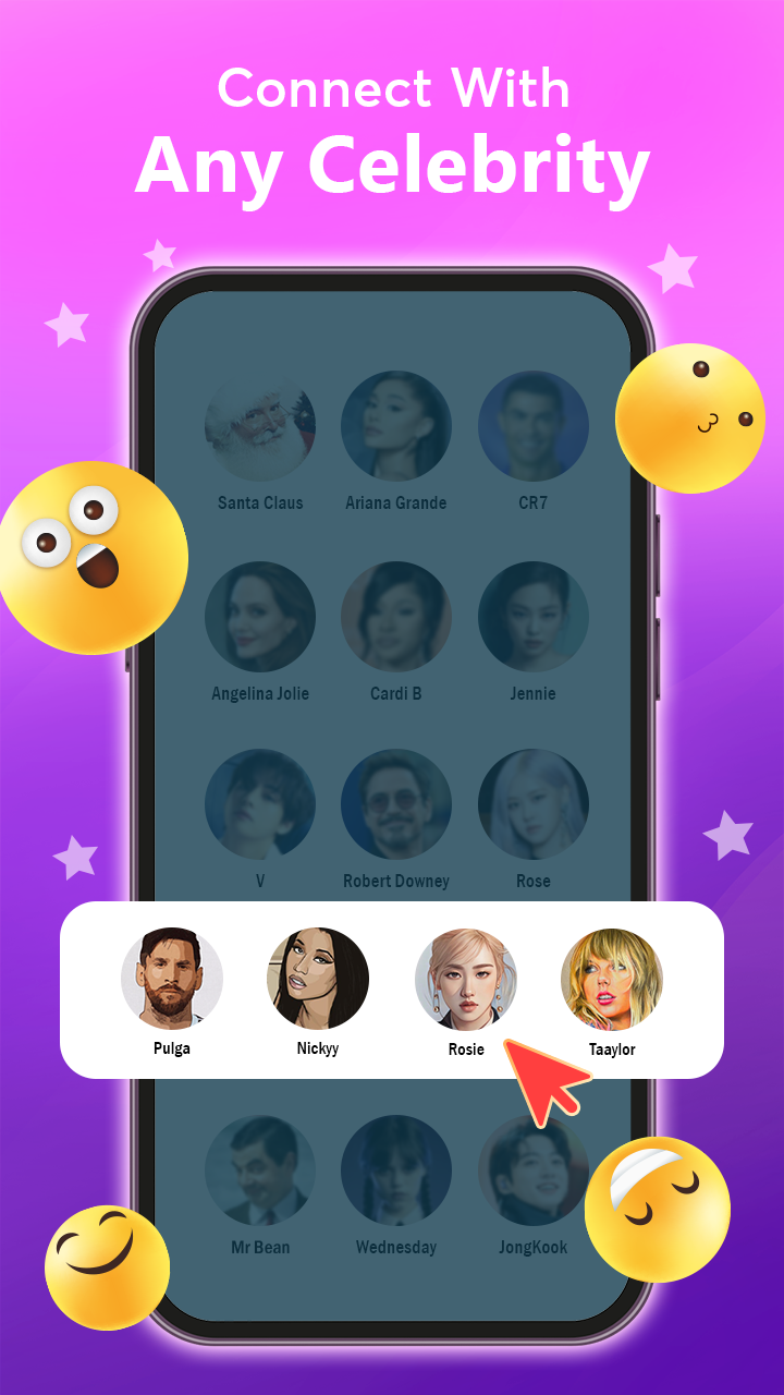 اسکرین شات 1 بازی Idol Prank Video Call & Chat