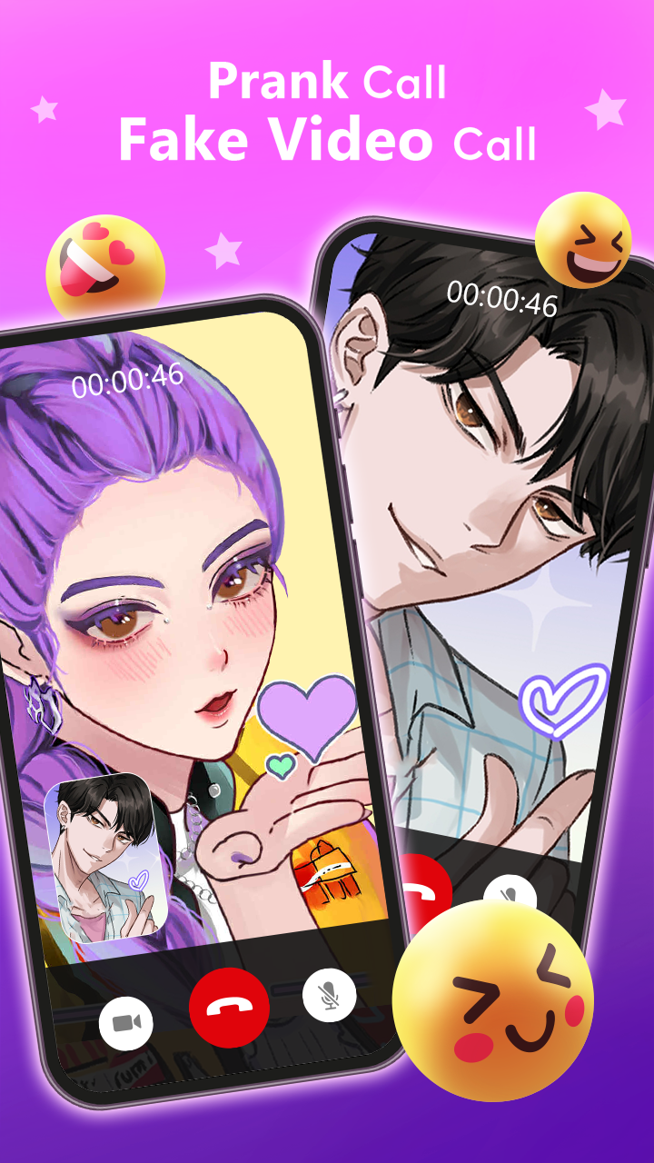 اسکرین شات 3 بازی Idol Prank Video Call & Chat