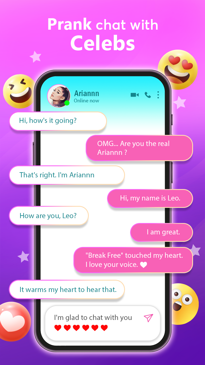 اسکرین شات 5 بازی Idol Prank Video Call & Chat