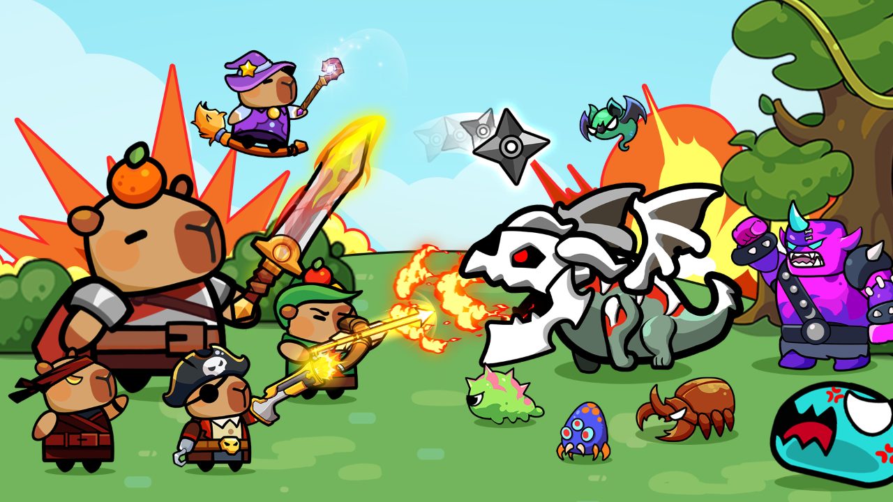 اسکرین شات 7 بازی Capybara Survivor: Idle Battle