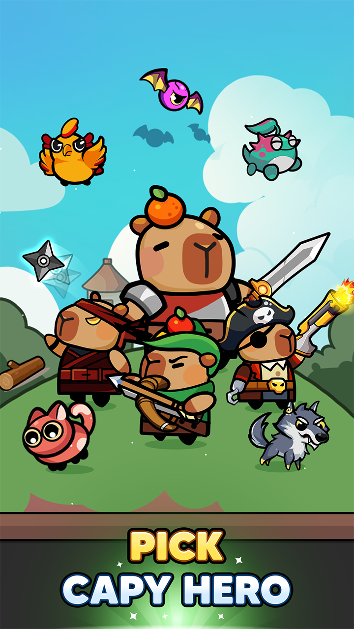 اسکرین شات 3 بازی Capybara Survivor: Idle Battle