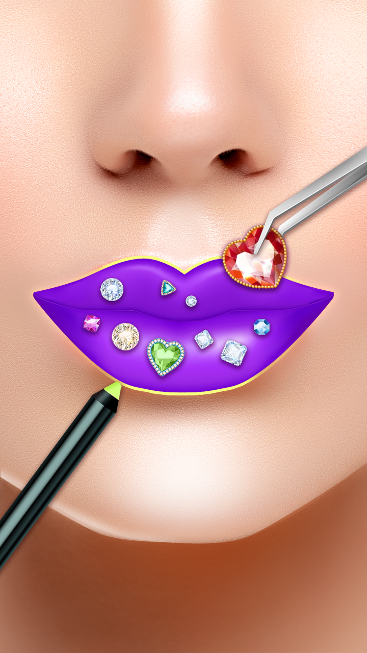 اسکرین شات 4 بازی Lip Art DIY: Perfect Lipstick