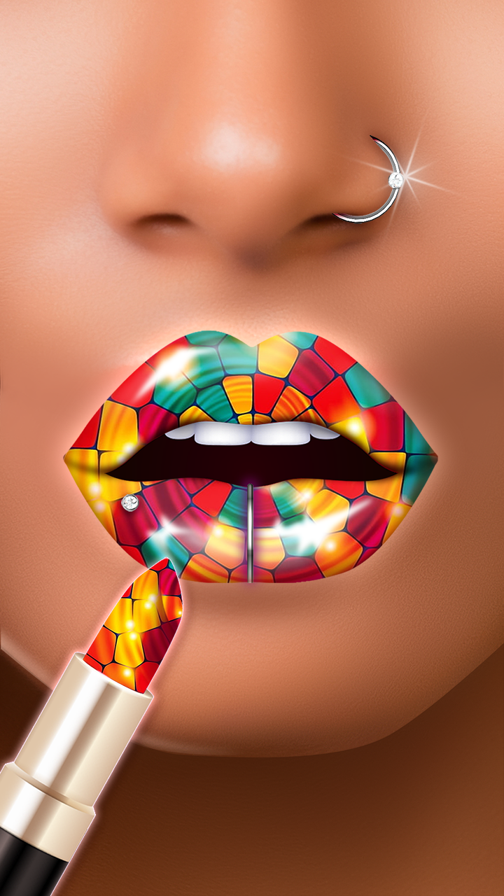 اسکرین شات 5 بازی Lip Art DIY: Perfect Lipstick