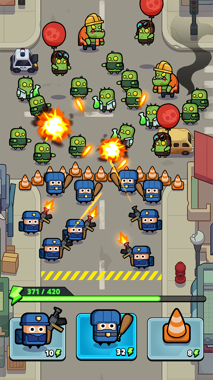 اسکرین شات 5 بازی Alien Fight: Police vs Zombie