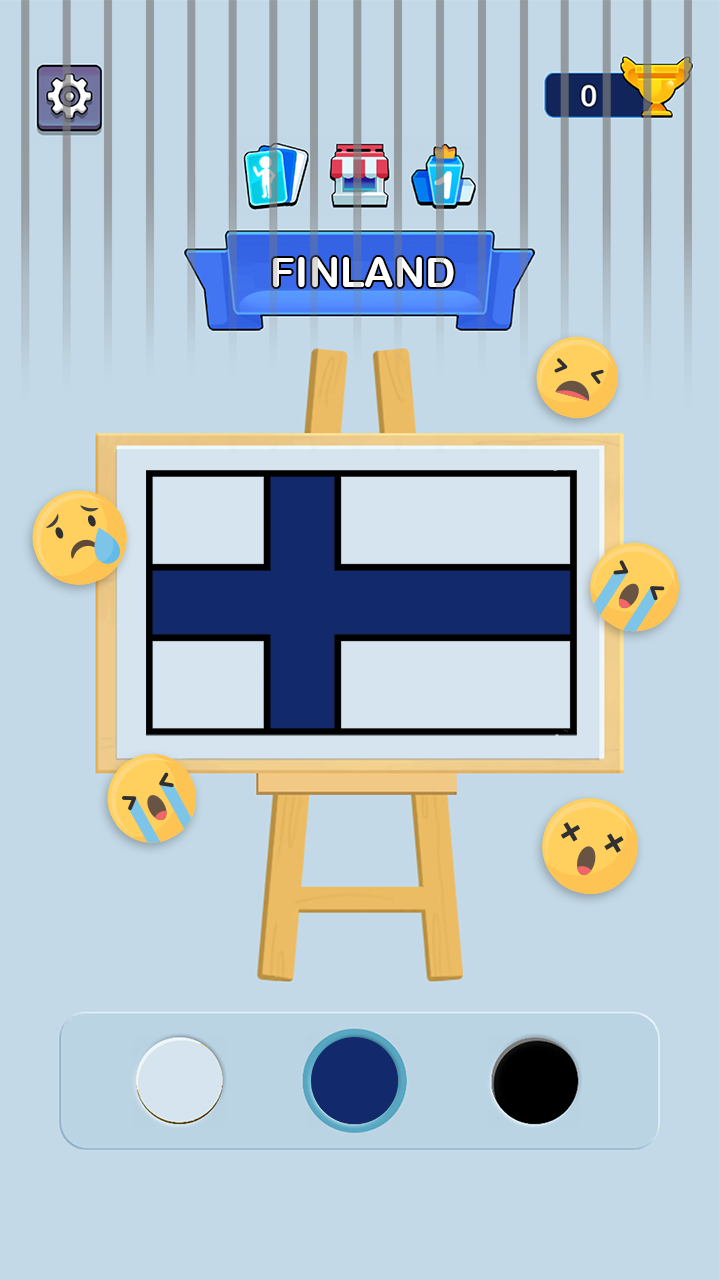 اسکرین شات 2 بازی Draw The Flag: Geo Coloring