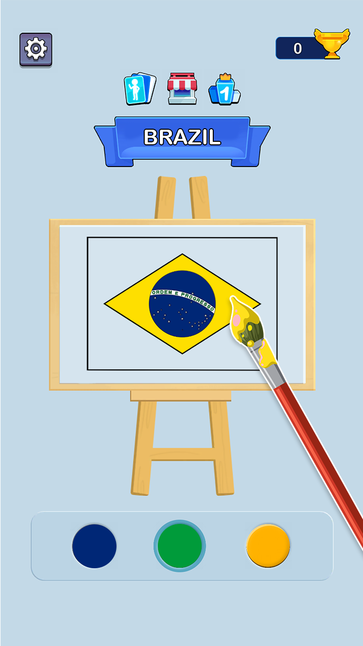 اسکرین شات 4 بازی Draw The Flag: Geo Coloring