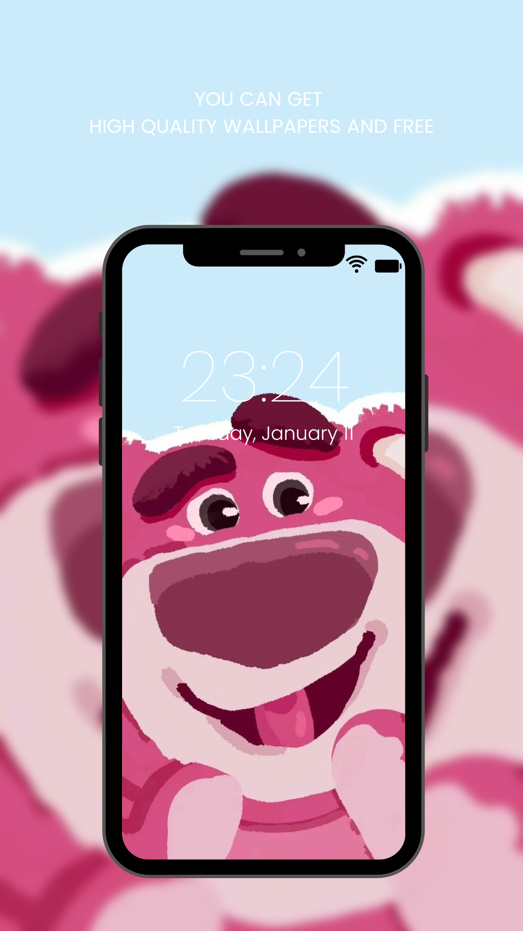 اسکرین شات 1 برنامه Cute Lotso Bear Wallpaper HD