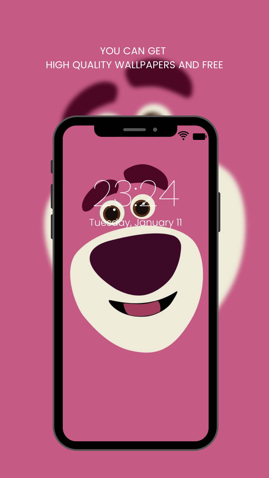 اسکرین شات 5 برنامه Cute Lotso Bear Wallpaper HD