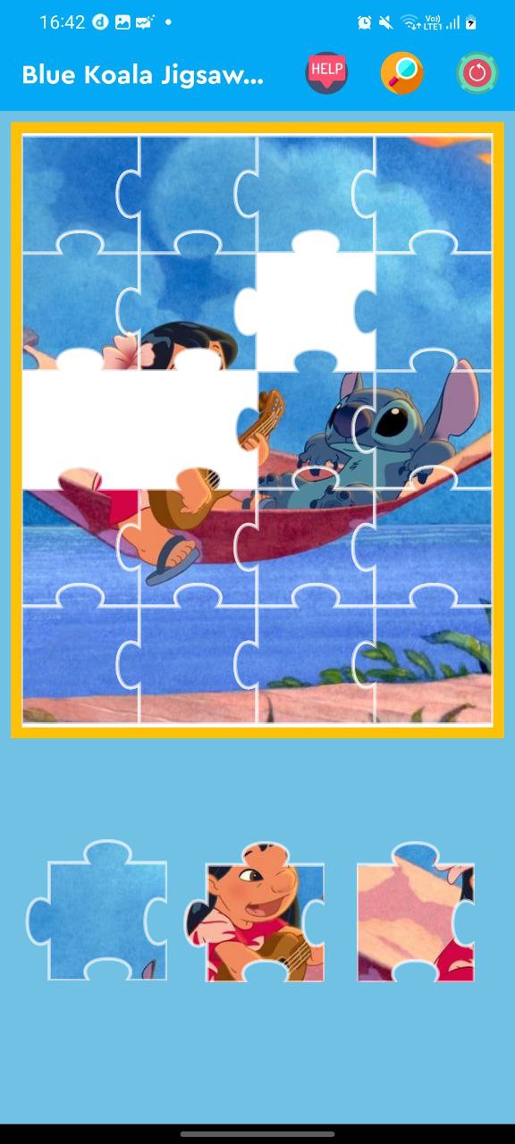 اسکرین شات 4 بازی Cute Blue Koala Jigsaw Puzzle