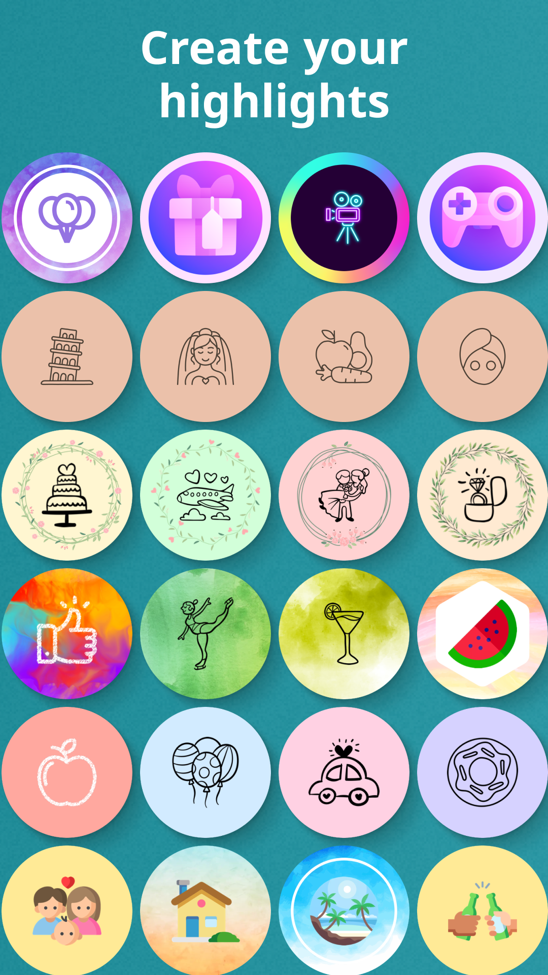 اسکرین شات 4 برنامه Highlight Cover Maker for IG