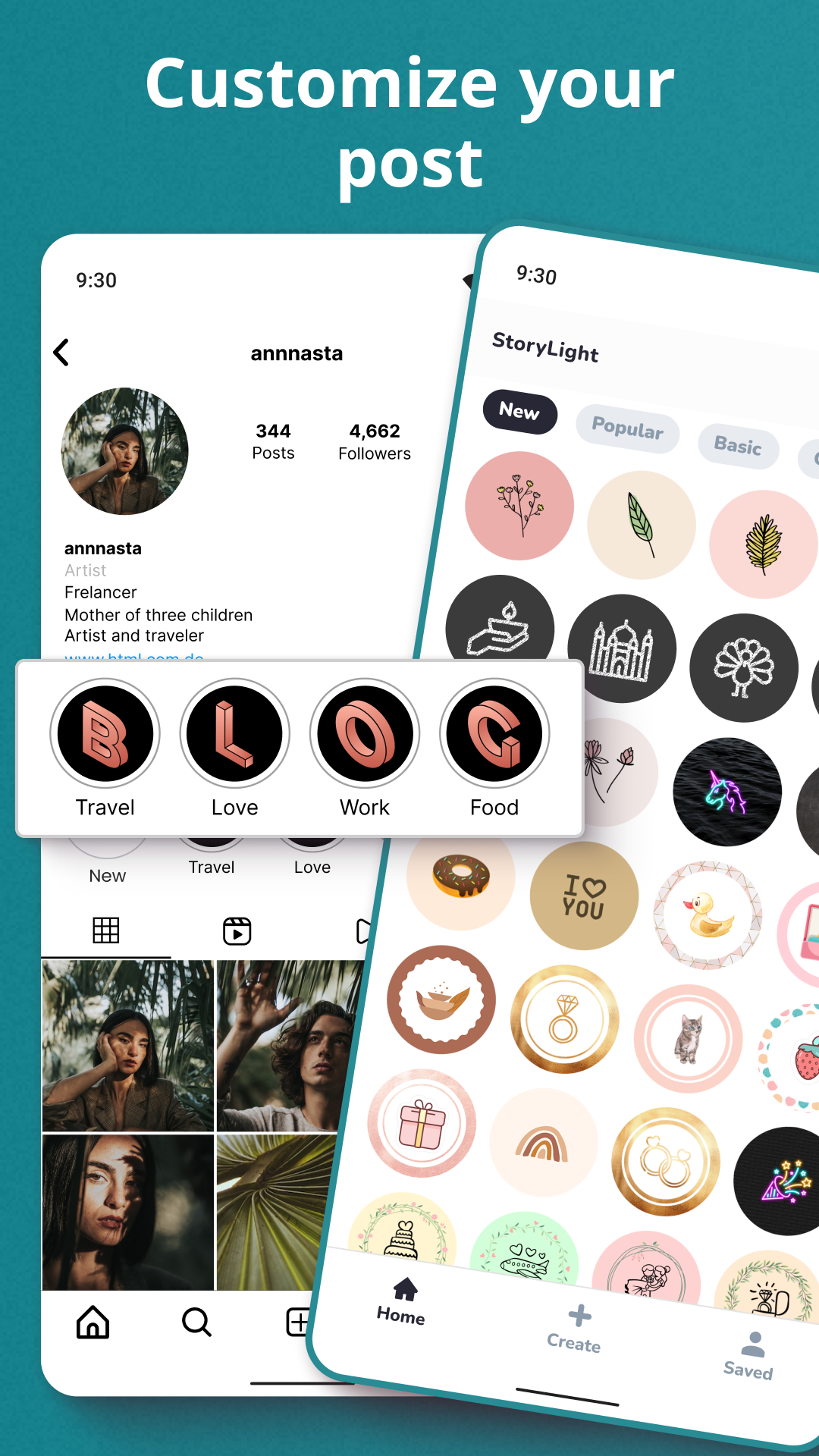 اسکرین شات 2 برنامه Highlight Cover Maker for IG